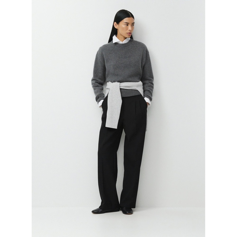 Wilfred Aritzia The Effortless Pant Eversential Black High Rise Wide Leg Size 2